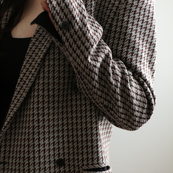 Vintage • 100% wool plaid blazer - Picture 4 of 11